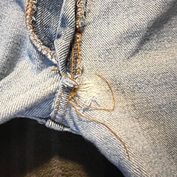 Vintage Levis 501 Redline Selvedge Distressed Jeans W35 L34 80s Authentic‎ USA - Picture 8 of 16